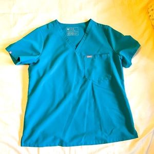FIGS Caterina One Pocket Teal sz Lg